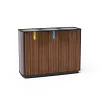 Trojitý odpadkový koš na separovaný odpad 3x50l HPL