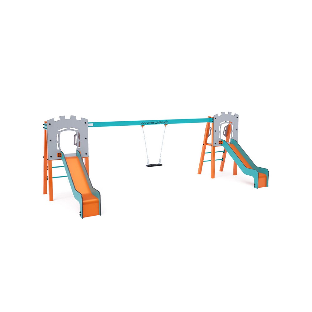 Skluzavka s houpačkami do 1m VVZ-A007