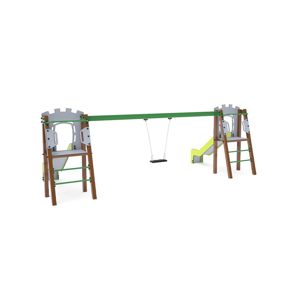 Skluzavka s houpačkami do 1m VVZ-A007