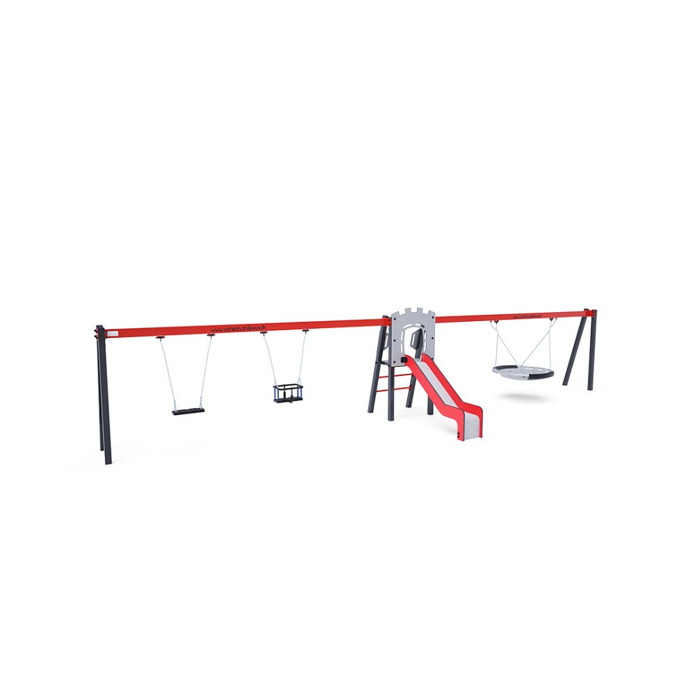 Skluzavka s houpačkami do 1m VVZ-A006