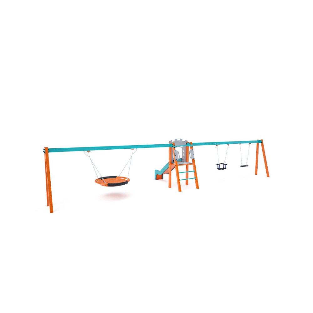 Skluzavka s houpačkami do 1m VVZ-A006