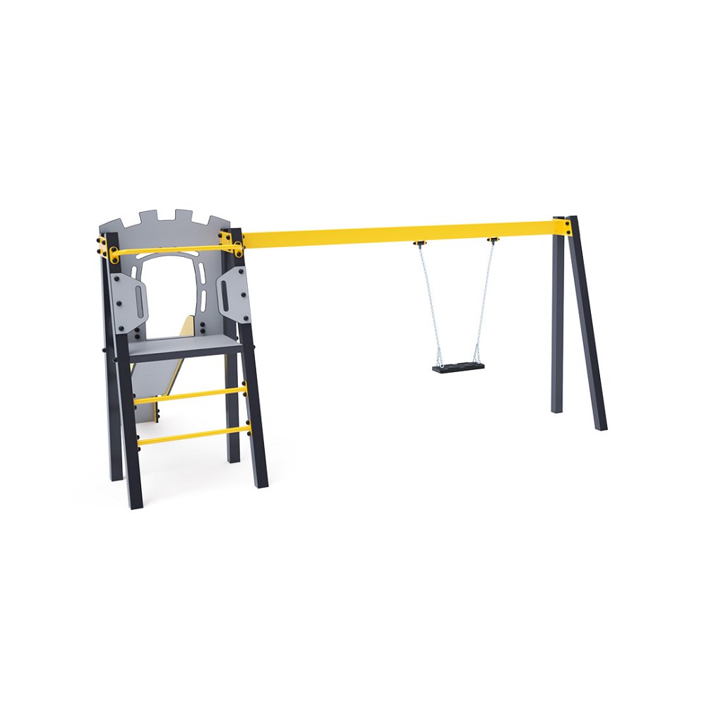 Skluzavka s houpačkami do 1m VVZ-A002