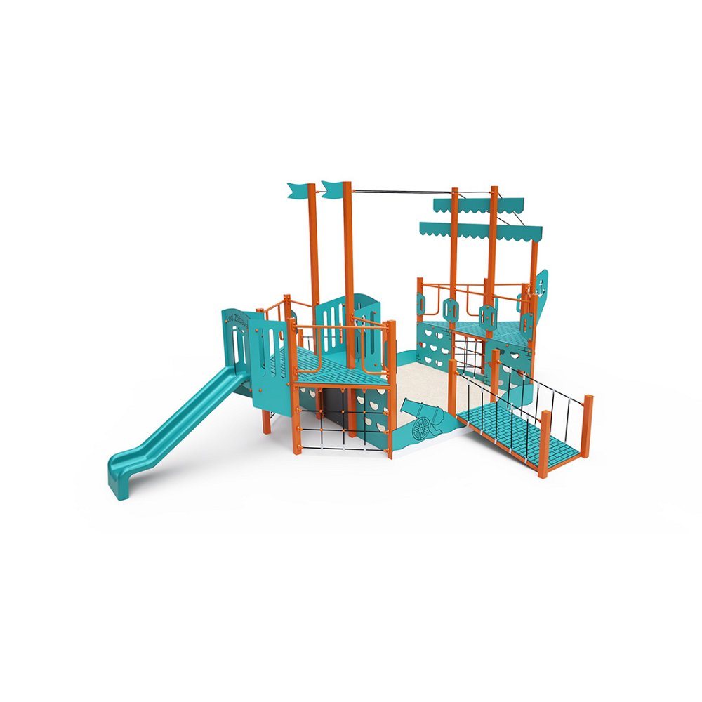 Tematická vežová zostava s pieskoviskom - Loď VVZ-LD2-001 CZ