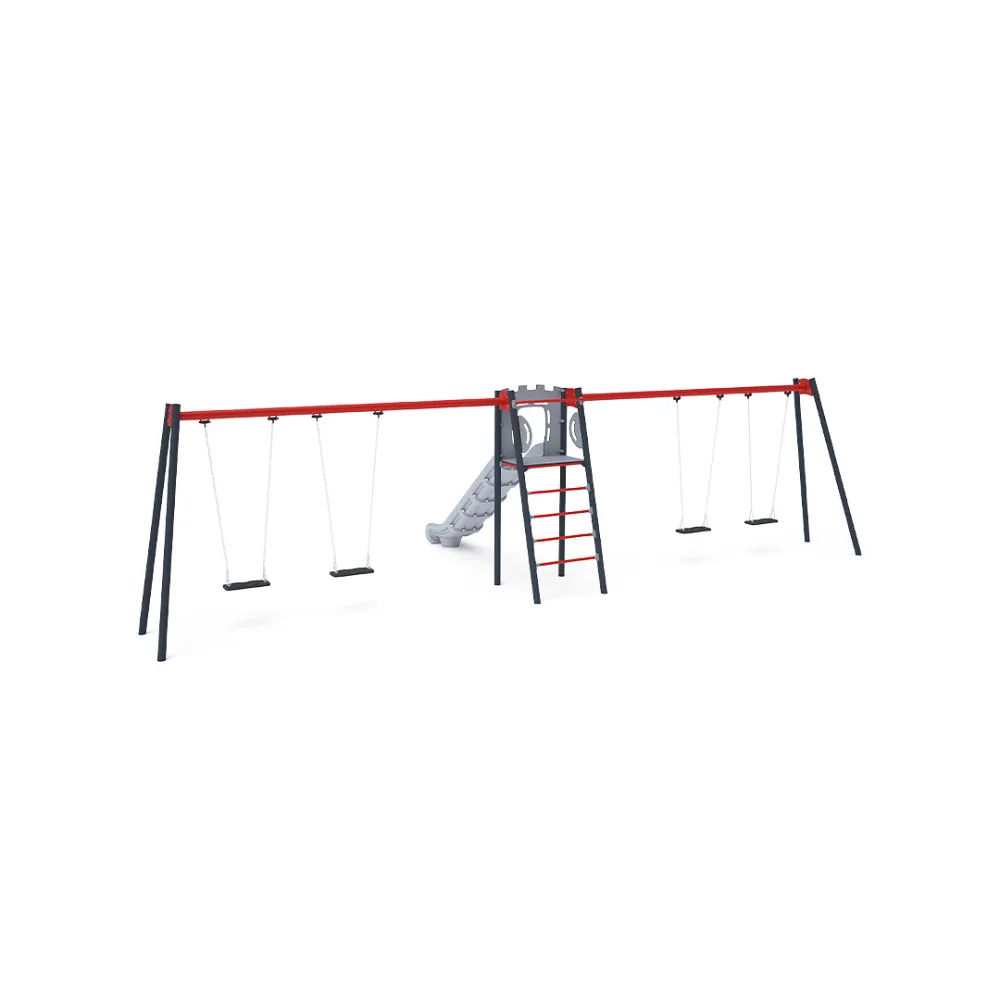 Skluzavka s houpačkou - sedák 2x Klasik, 2x Baby VVZ-AP005-15