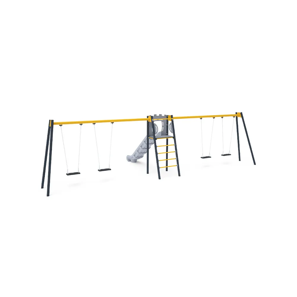 Skluzavka s houpačkou - sedák 2x Klasik, 2x Baby VVZ-AP005-15