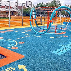 Moderní multifunkční hřiště v obci Vehlovice Moderní multifunkční hřiště v obci Vehlovice